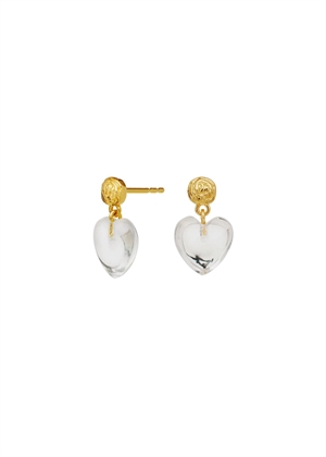 Lemona petite earrings Forgyldt Maanesten 